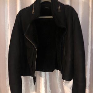 All Saints Shearling Coat